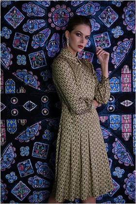 【伯妮斯茵】3S6245--连衣裙--黄金屋顶的爱情--《因汉而生--哥特》