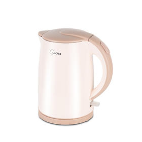 美的（Midea）(506596)电热水壶 H415E2j 1.5L大容量白色家用热水壶防烫防干烧 易清洗304不锈钢
