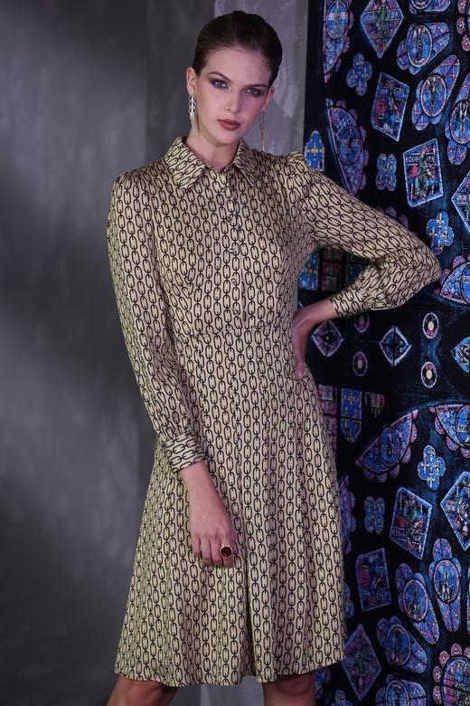 【伯妮斯茵】3S6245--连衣裙--黄金屋顶的爱情--《因汉而生--哥特》 商品图1