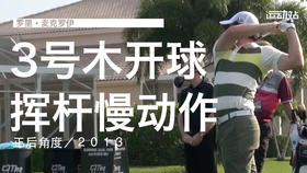麦克罗伊｜201３三号木开球挥杆慢动作／正后角度
