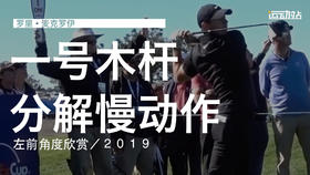 麦克罗伊｜2019一号木分解慢动作／左前角度