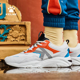 卡尔美 男女同款四季复古撞色拼接老爹鞋情侣休闲运动鞋