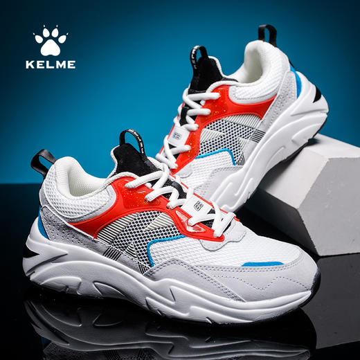 卡尔美 男女同款四季复古撞色拼接老爹鞋情侣休闲运动鞋 商品图2