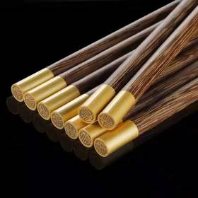 圆金福木筷（鸡翅木）