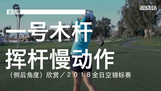 高宝璟｜2018一号木挥杆慢动作（侧后角度）欣赏 商品图0