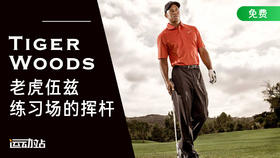 老虎伍兹练习场的挥杆