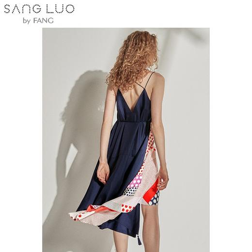 【设计师合作】SANGLUO桑罗不对称波点外穿睡裙 商品图3