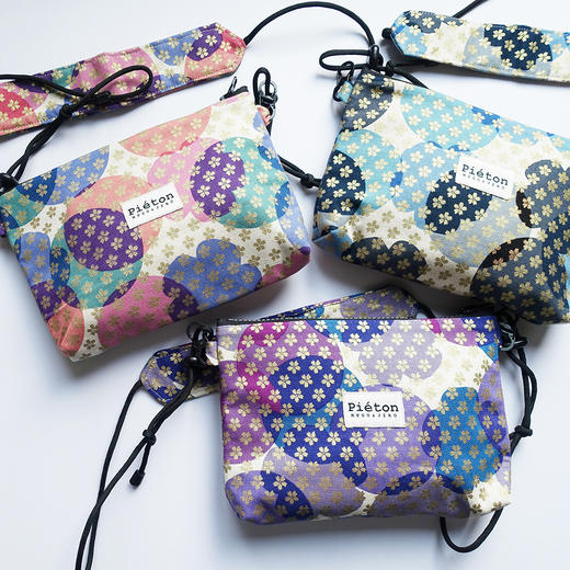 HUJI祤集pieton斜挎包风の花经典烫金小樱 商品图0