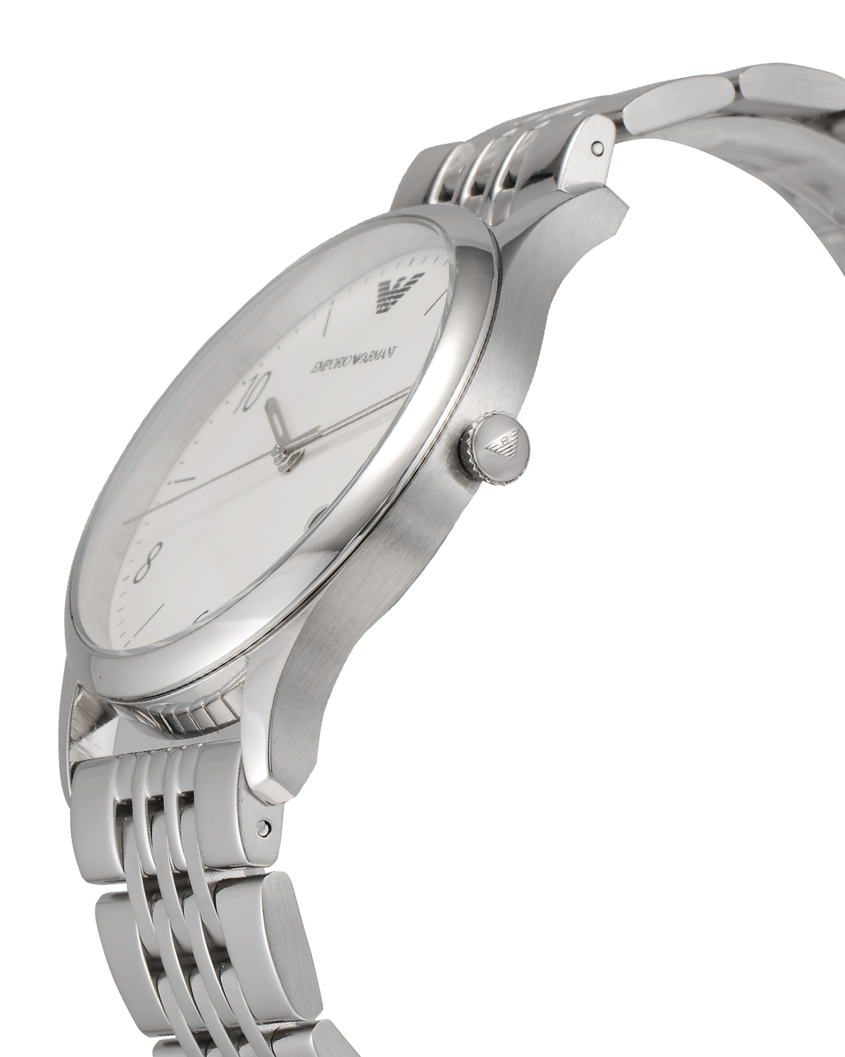 emporio armani 安普里奥·阿玛尼 白盘钢带男士石英手表 ar1867