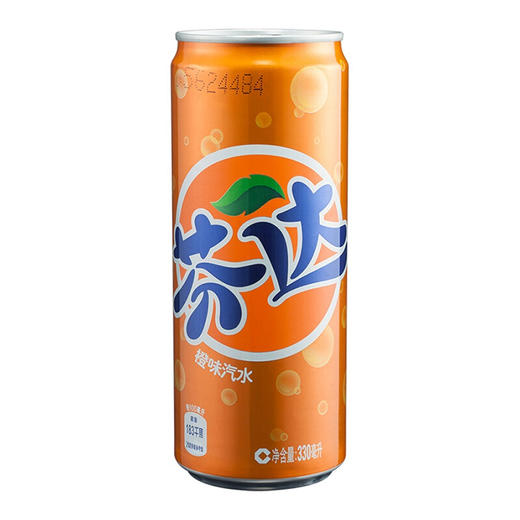 芬达橙味汽水摩登罐330ml 商品图1