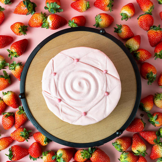 【2磅】草莓熔岩芝士蛋糕 商品图1