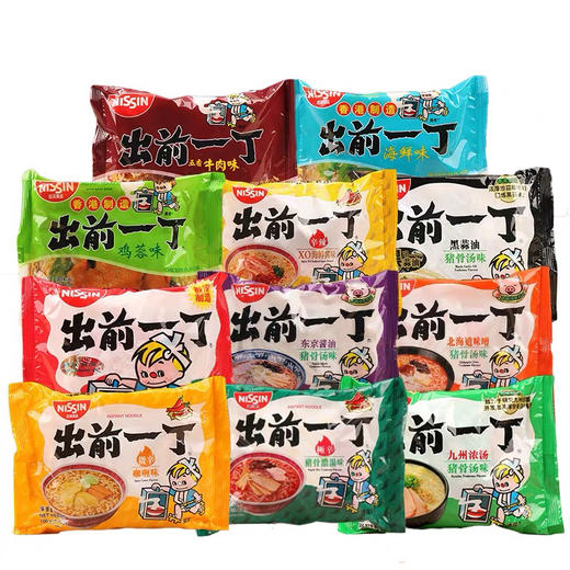 中国香港出前一丁油炸方便面系列100g 熬夜加班肥宅好伴侣口味众多食材放心制作方便030033-8/030033-10 商品图1