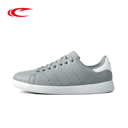 赛琪男子小白鞋超轻全革面百搭滑板鞋 358005