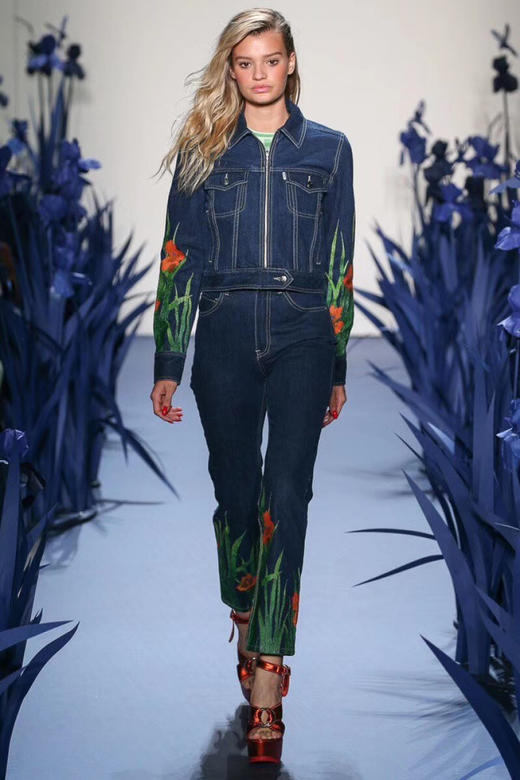 驴牌 涂鸦印花走秀款 时尚牛仔外套 特价款