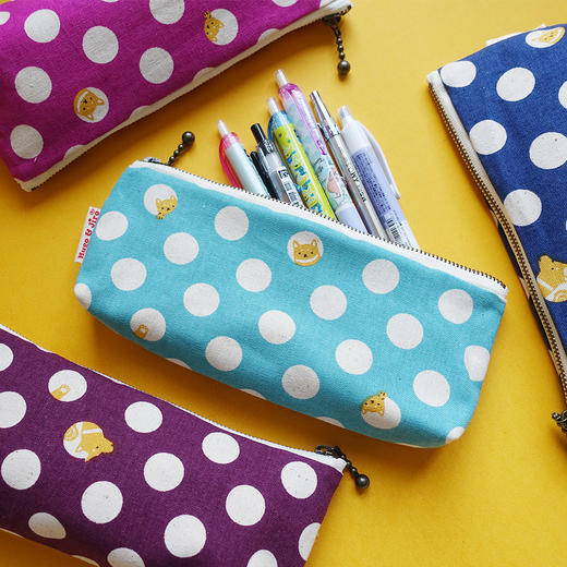 HUJI祤集笔袋插画波点躲猫猫 商品图0