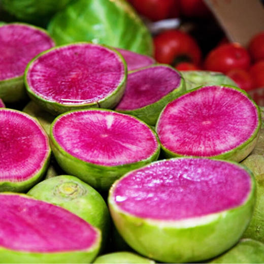 新鲜心里美萝卜满堂红萝卜绿皮红心胭脂山东潍坊水果青萝卜胡萝卜 心里美萝卜5斤 商品图2