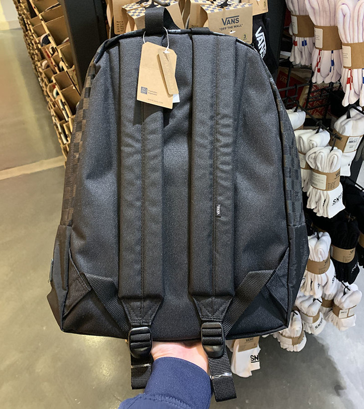 vans/万斯 新款男女哈利波特联名限量黑魔法棋盘格双肩背包书包