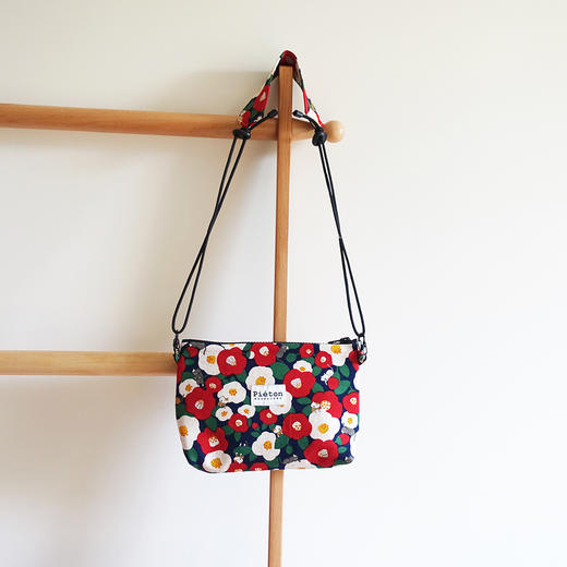 HUJI祤集pieton斜挎包风の花茶花小猫 商品图1