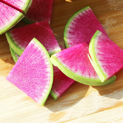 新鲜心里美萝卜满堂红萝卜绿皮红心胭脂山东潍坊水果青萝卜胡萝卜 心里美萝卜5斤 商品图4