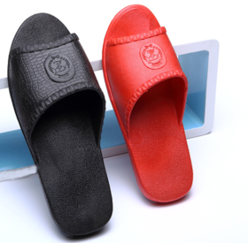 桑拿浴室游泳池防滑拖鞋 男女人造革 居家足浴仿皮拖鞋