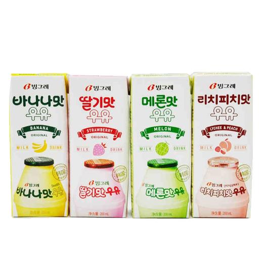 韩国宾格瑞牛奶（多种口味）200ml 商品图0