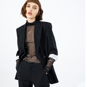 夜幕黑复古套装--打造中性风的必备利器