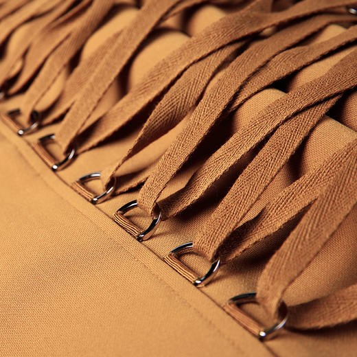 VIMAGE纬漫纪专柜春秋女装欧洲站绑带装饰百搭半裙中裙V606228 商品图5