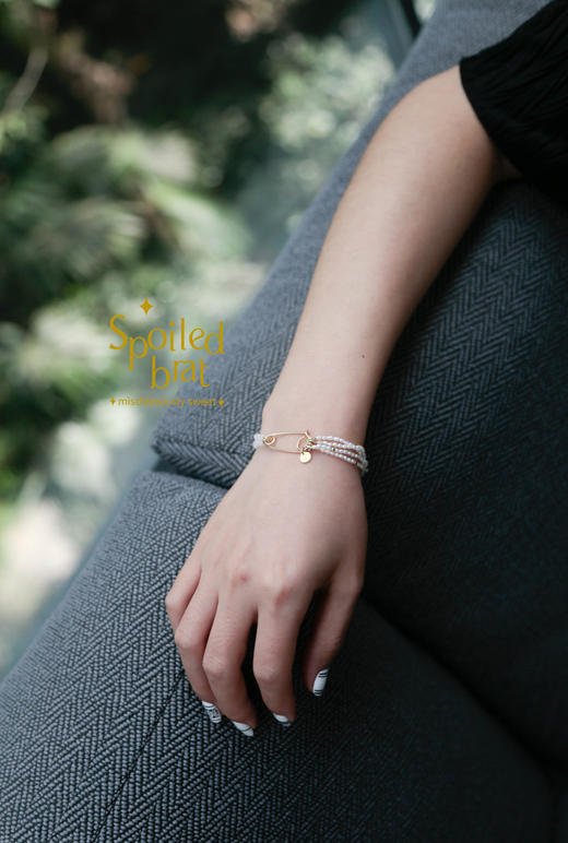 spoiledbrat jewelry别针系列手链 珍珠 月光石 商品图5