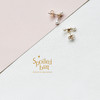 spoiledbrat jewelry珍珠小哑铃耳钉-对称 商品缩略图0