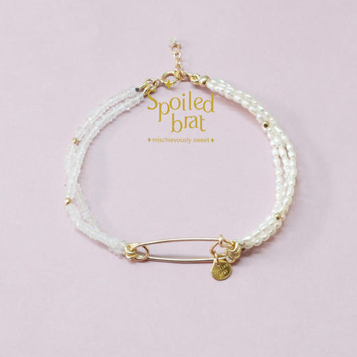 spoiledbrat jewelry别针系列手链 珍珠 月光石 商品图0