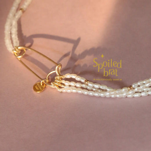 spoiledbrat jewelry别针系列手链 珍珠 月光石 商品图2