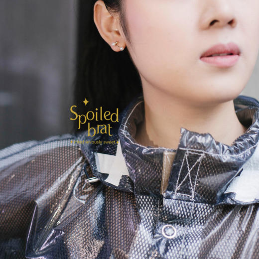 spoiledbrat jewelry珍珠小哑铃耳钉-对称 商品图3