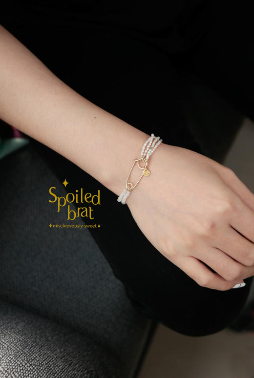 spoiledbrat jewelry别针系列手链 珍珠 月光石 商品图6