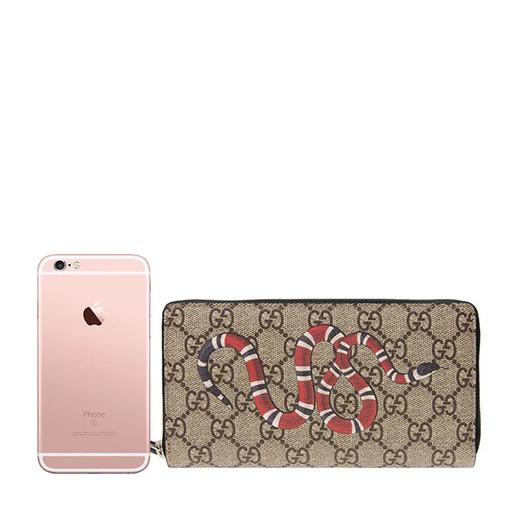 gucci 古驰 男士蛇纹印花pvc长款钱包 451273-k561n-8666