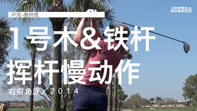 卢克-唐纳德｜一号木＆铁杆／挥杆慢动作／右前角度／２０１４