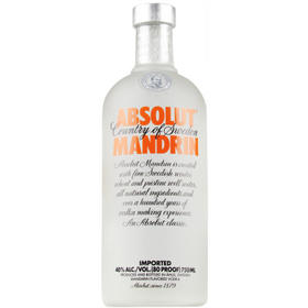 瑞典绝对伏特加柑橘味750ml