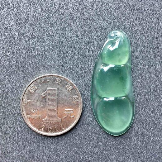 高冰种晴水飘花翡翠福豆 商品图4