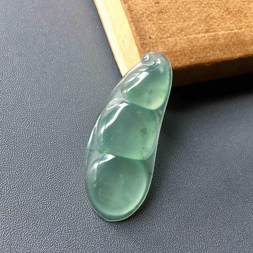 高冰种晴水飘花翡翠福豆 商品图1