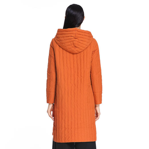 EITIE爱特爱女装冬季新款隐形口袋长款连帽羽绒服防寒外套5611304 商品图3