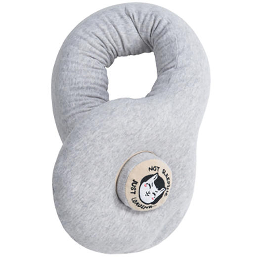 未行原创棒棒糖乳胶颈枕-梦境灰（美丫猫联名款）                             Lollipop Pillow Meiya Cat 商品图4