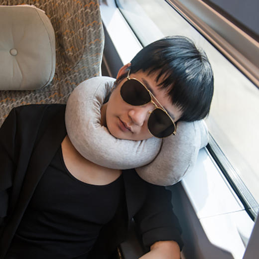 未行原创棒棒糖乳胶颈枕-梦境灰（美丫猫联名款）                             Lollipop Pillow Meiya Cat 商品图1