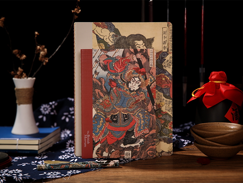 晨光文具笔记本子大英博物馆限定水浒豪杰系列缝线本套装学生手帐本