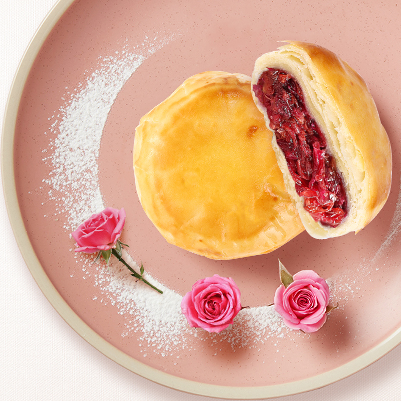 嘉华鲜花饼 经典玫瑰饼9枚/盒云南特产零食品小吃传统糕点心礼盒