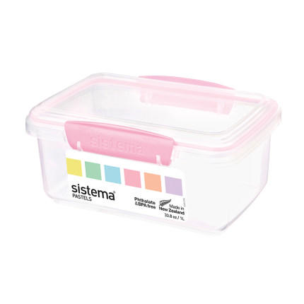 sistemaKlip It Pastels 马卡龙色矩形保鲜盒 商品图4