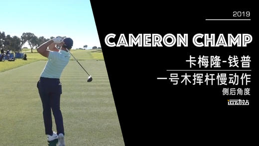 卡梅隆-钱普｜2019一号木挥杆慢动作／侧后角度 商品图0