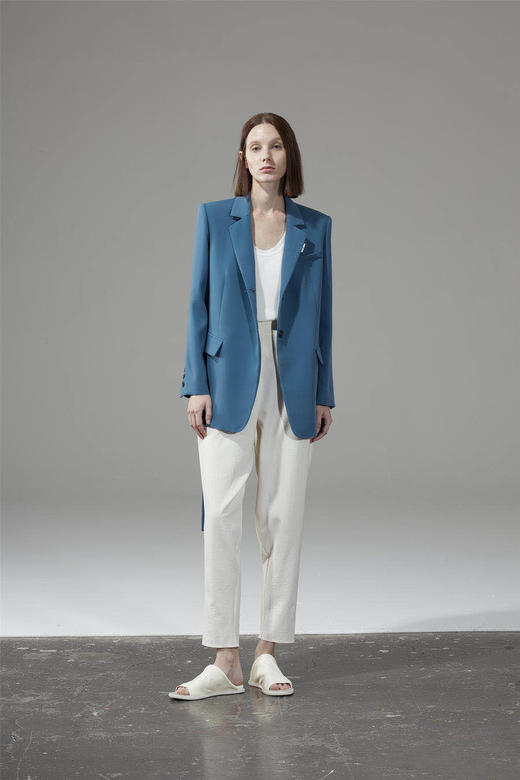 叠搭褶九分休闲裤 商品图0