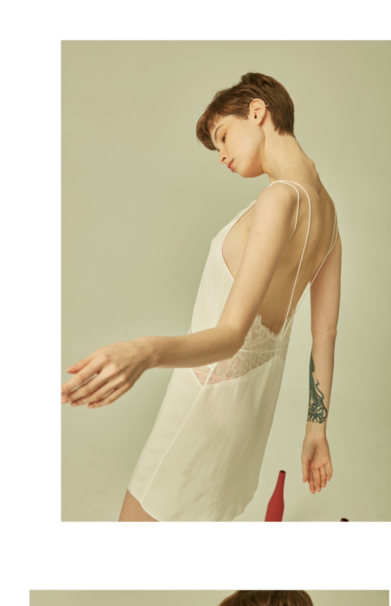 真丝睡裙性感深v蕾丝吊带裙sangluo桑罗双肩带美背桑蚕丝睡衣女