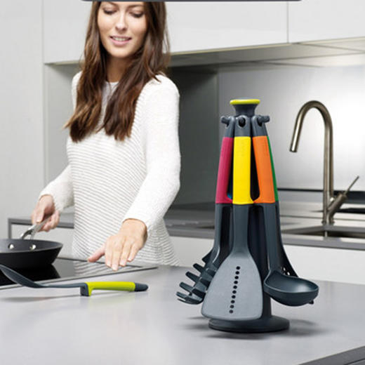 英国Joseph Joseph旋转木马七彩免粘系列锅铲6件套 商品图0