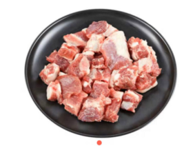 山林黑猪排骨粒（合作-速冻）绿色认证的黑猪肉