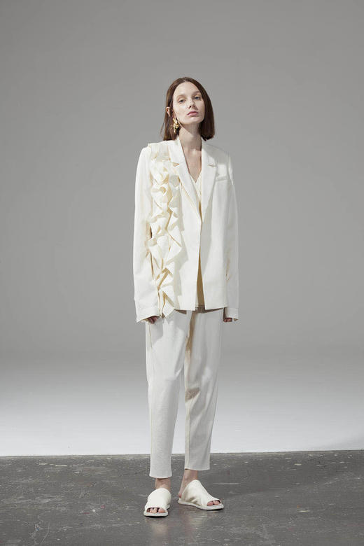 叠搭褶九分休闲裤 商品图1